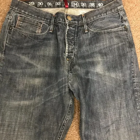 Earnest Sewn blue denim jeans Hemingway 34